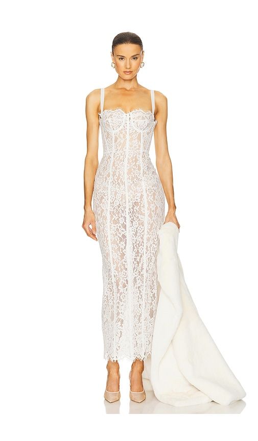 The Lace Column Dress