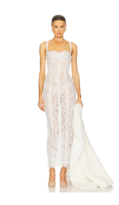 The Lace Column Dress