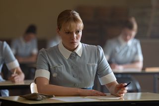 Rosalind Clifford (NATALIE QUARRY) sits her exam in Call the Midwife season 13