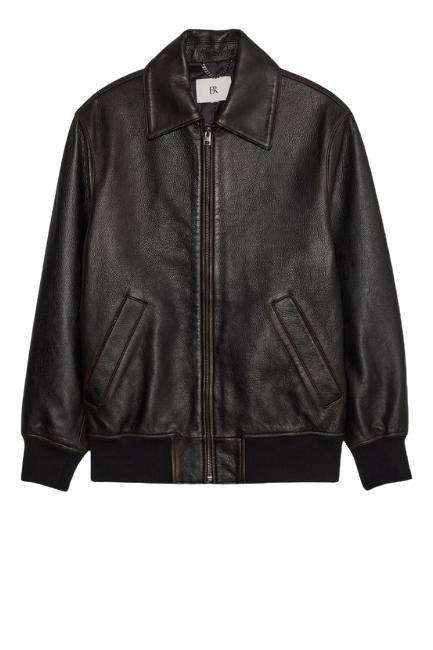 Banana Republic, Oversized Leather Bomber Jacket