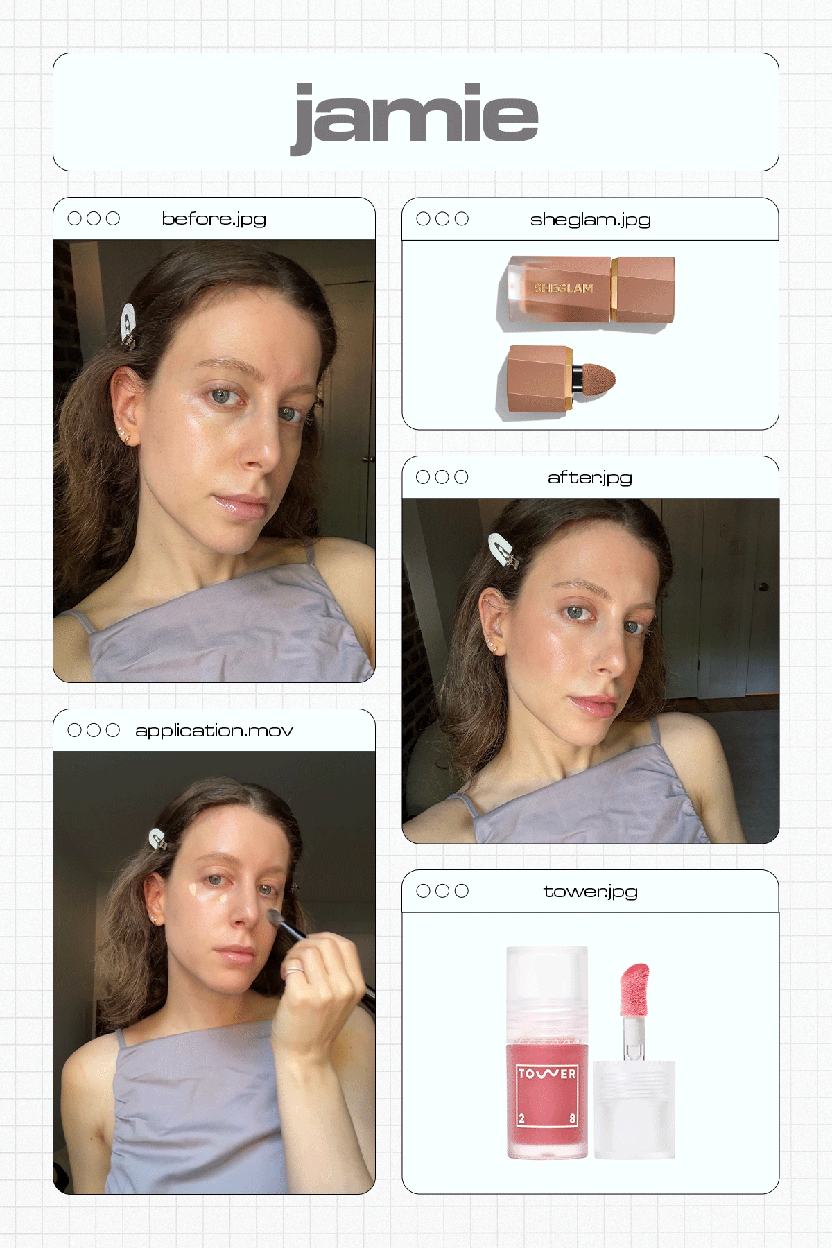 Editors testing SHEGLAM concealer