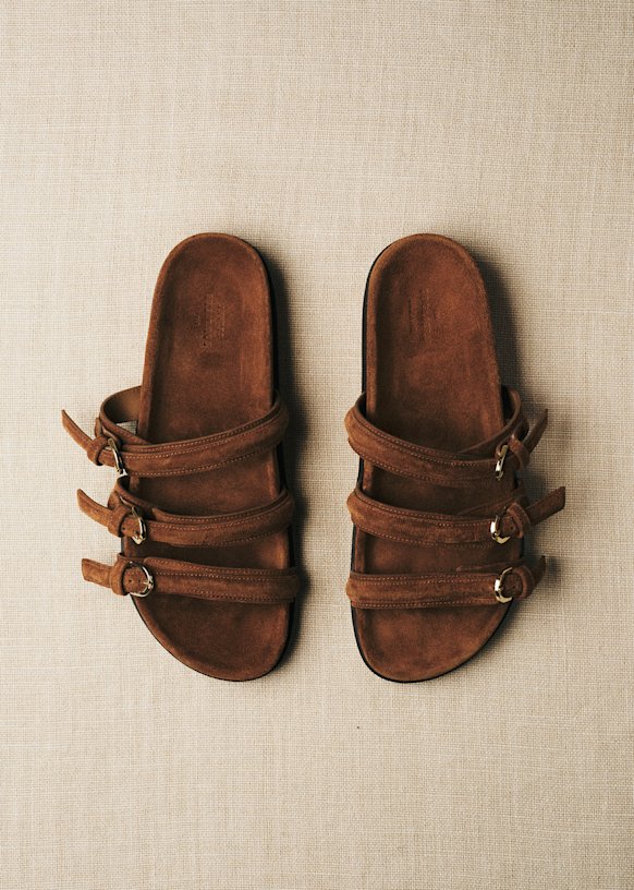 Low Ys&amp;Eacute;e Sandals - Hazelnut - Bovine Leather - S&amp;eacute;zane