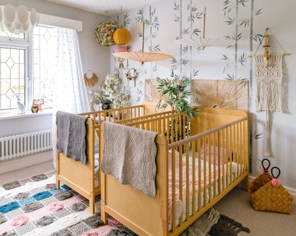 Boho nursery decor