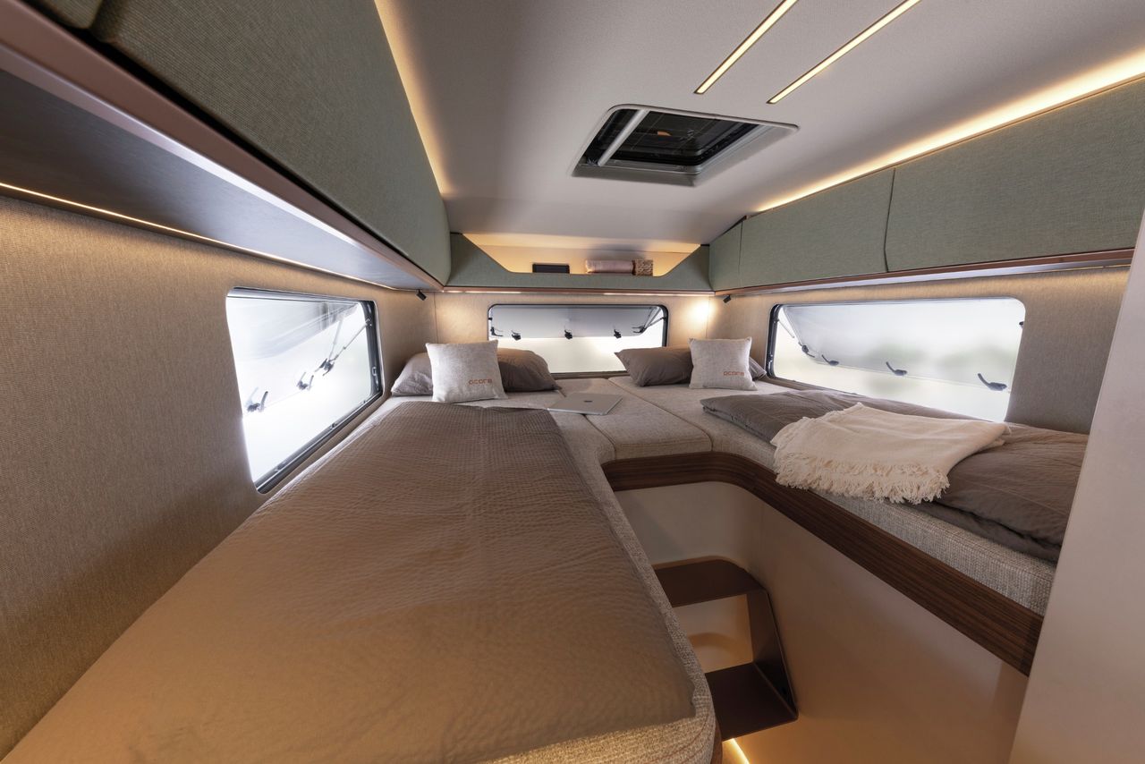 The fixed bed in the Dethleffs c.core concept