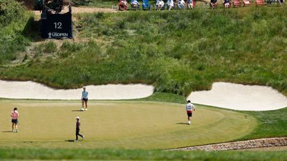 A general view of the 12th green at Lancaster Country Club