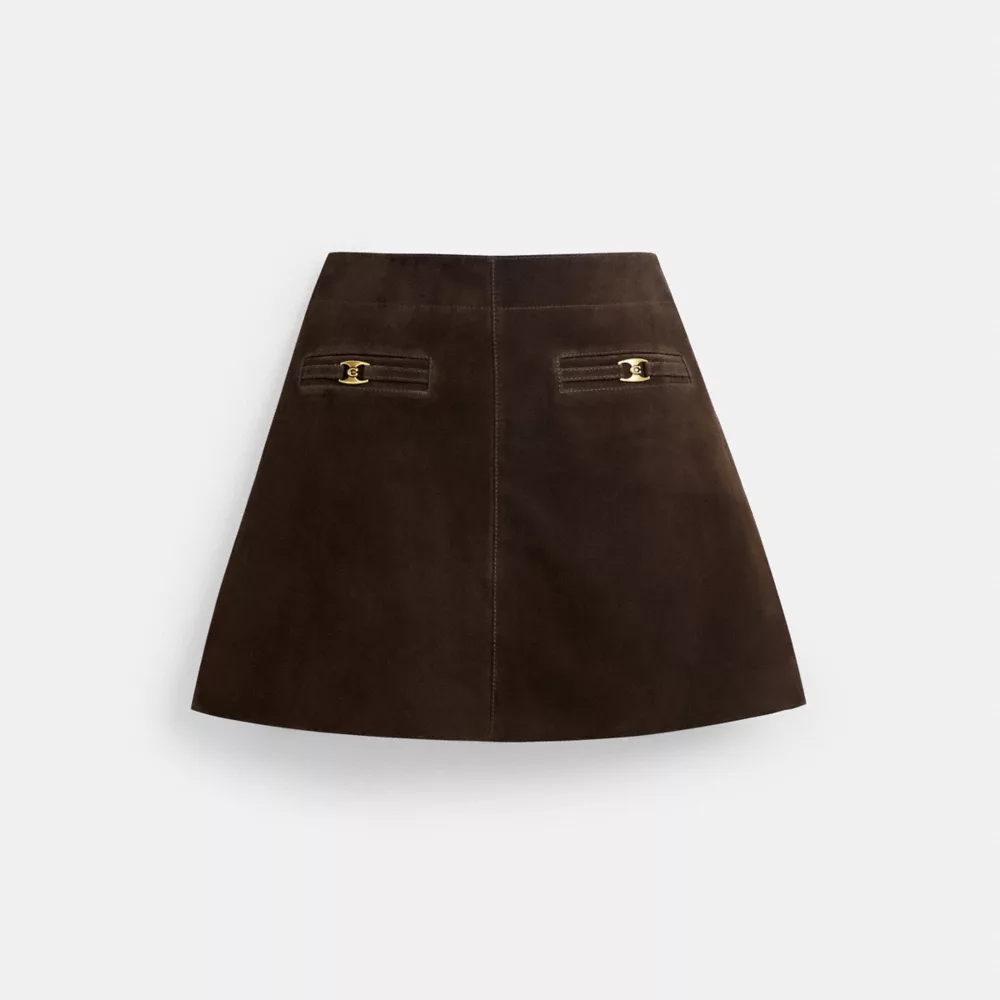 Heritage C Suede Mini Skirt