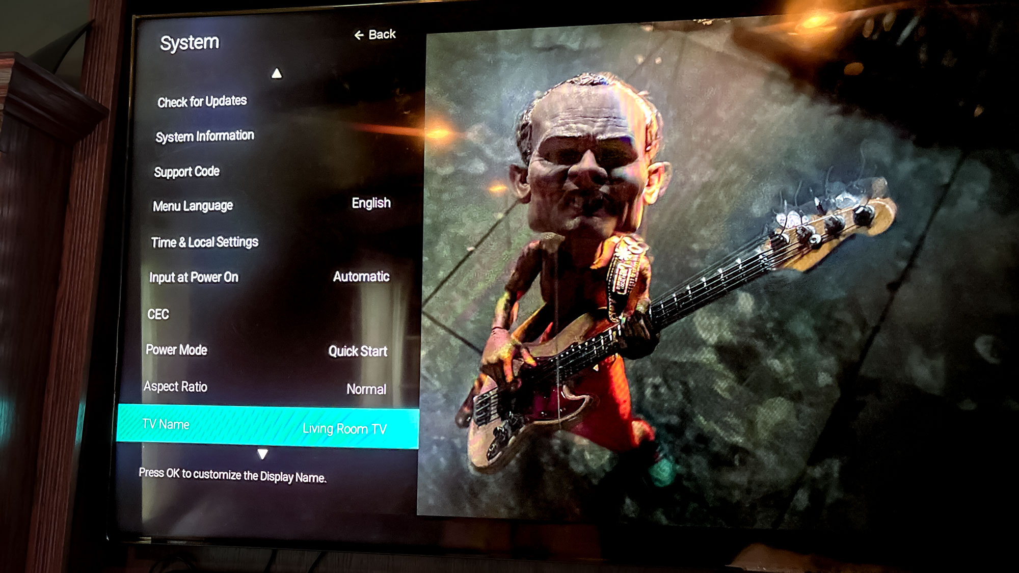 Vizio P-Series Quantum X TV on stand in living room