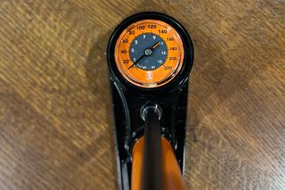 A pump's pressure gauge