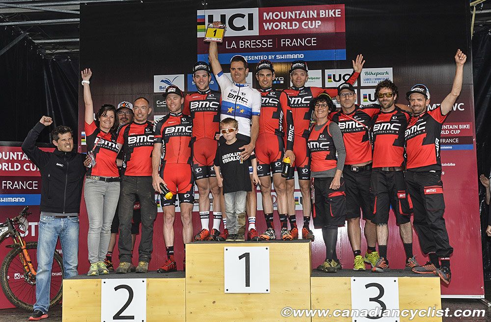 Team BMC Mountainbike Racing Team is top team in the standings