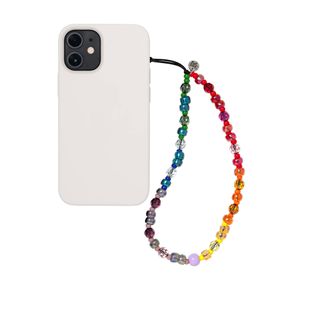 Rainbow Prism Crystal Wristlet Phone Strap