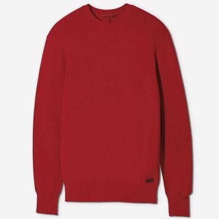 Sun Day Red 3D Knit Lightweight Crew - Red