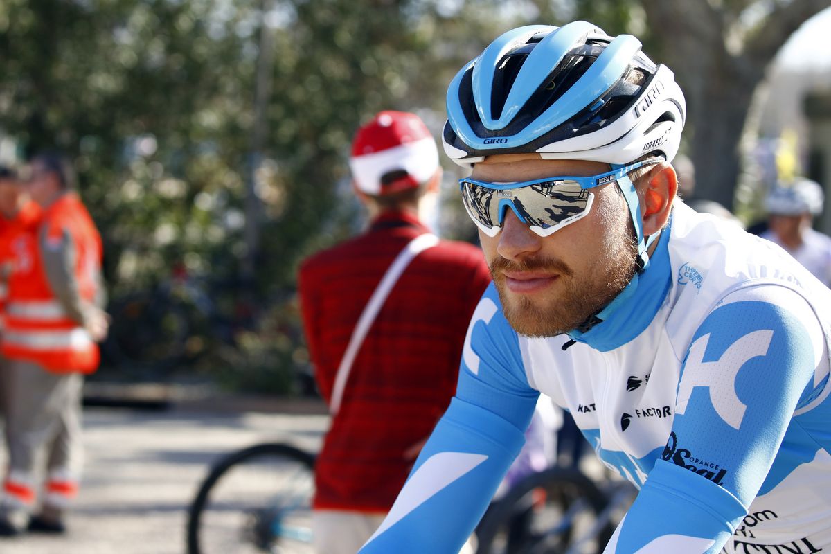 Israel Start-Up Nation&#039;s Matthias Brändle lines up for the start of stage 3 of the 2020 Tour de la Provence