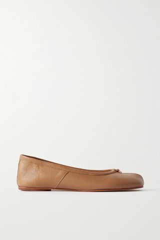 Tabi Split-Toe Leather Ballet Flats