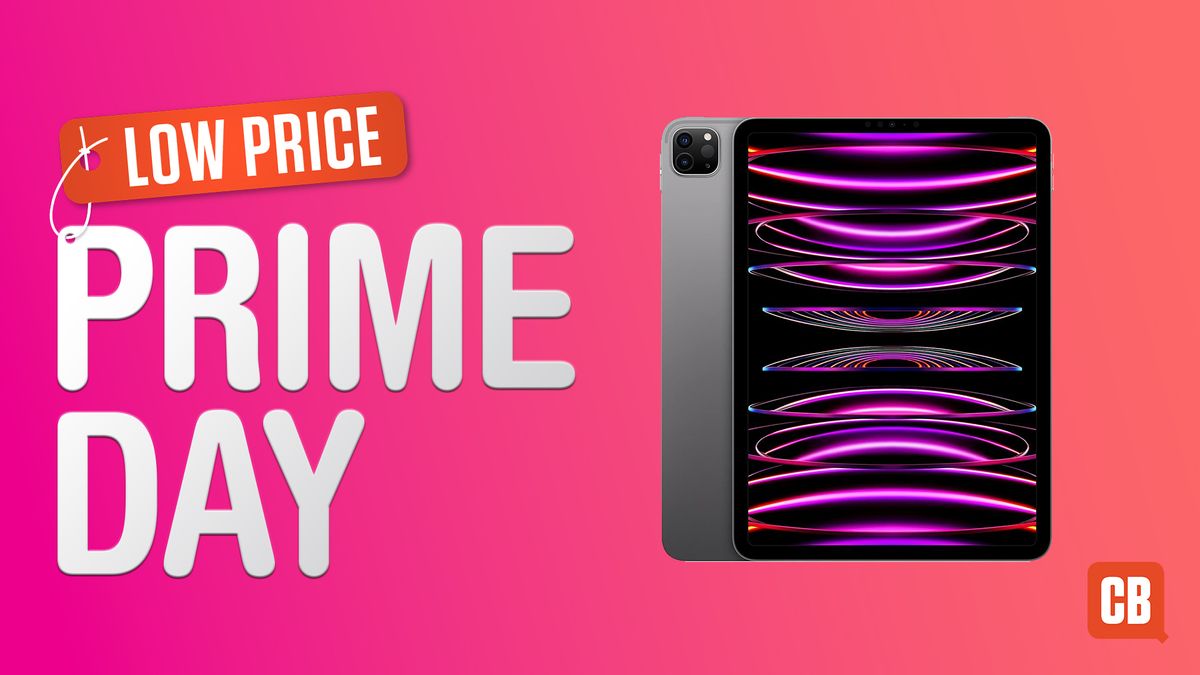 iPad Pro next to text that says &#039;Prime Day low price&#039;