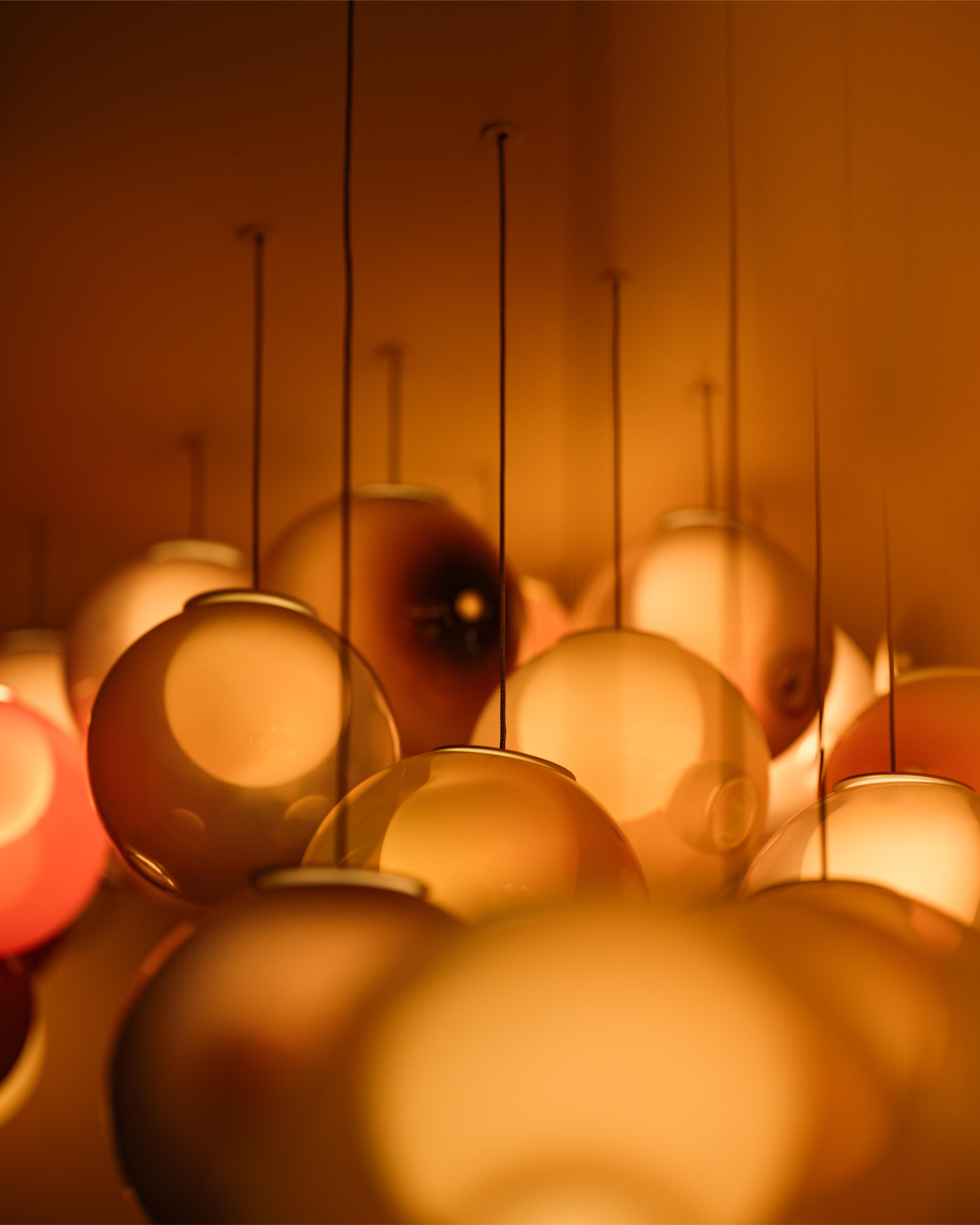 light installation in Milanese interior