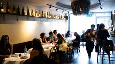 Interior of Belly Bistro, London