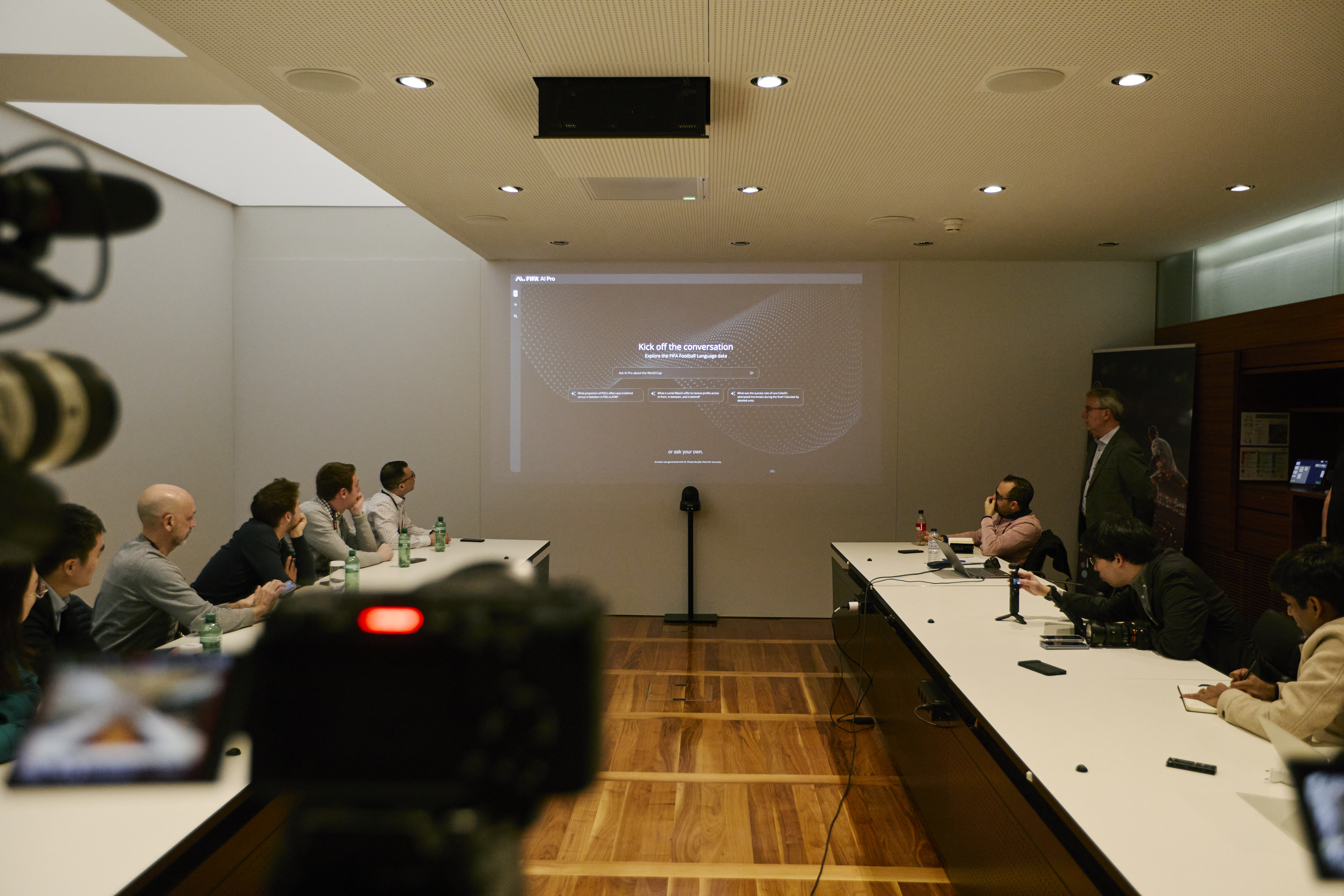A photo from inside FIFA HQ in Zurich