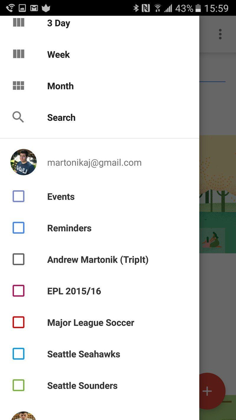 Use caution when changing the Galaxy S7's default calendar sync
