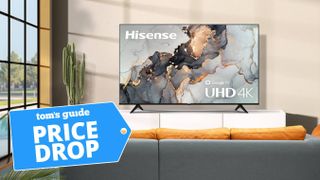 A photo of the Hisense A6H 4K Smart TV in a living room