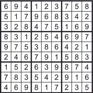 Sudoku solution