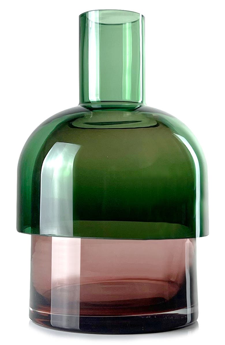 Flip Top Glass Vase