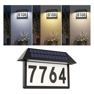 Solar Address Sign