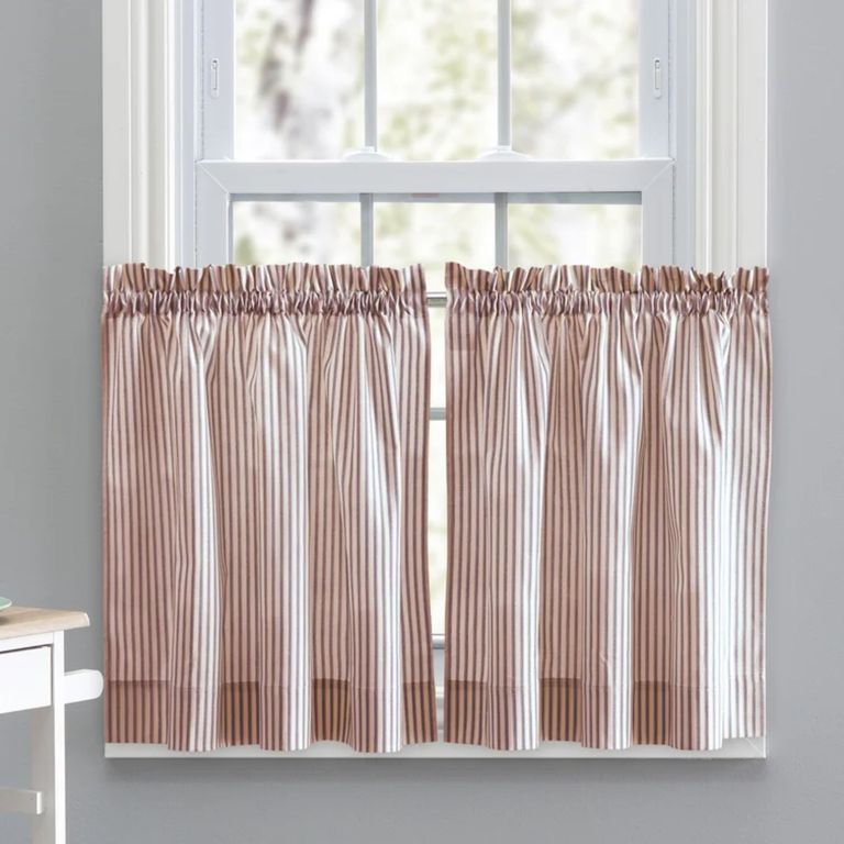 Chenille Café Unlined Curtain Set 230x120cm