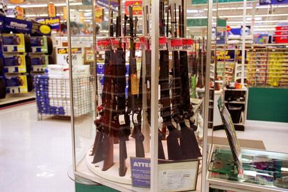 Guns for sale at Walmart.