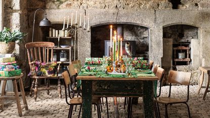 Christmas dining room