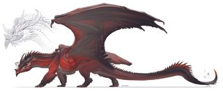 50th anniversary of Dungeons & Dragons; red dragon concept