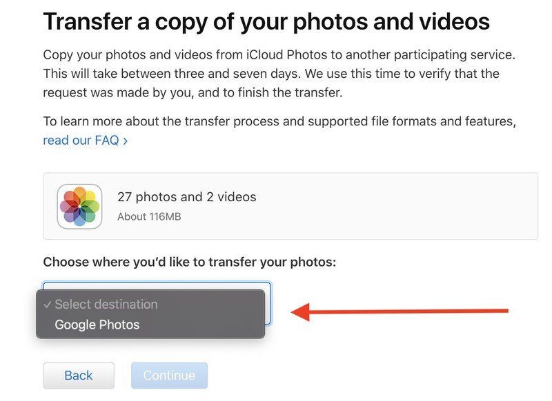 How to transfer your iCloud photos and videos to Google Photos ...