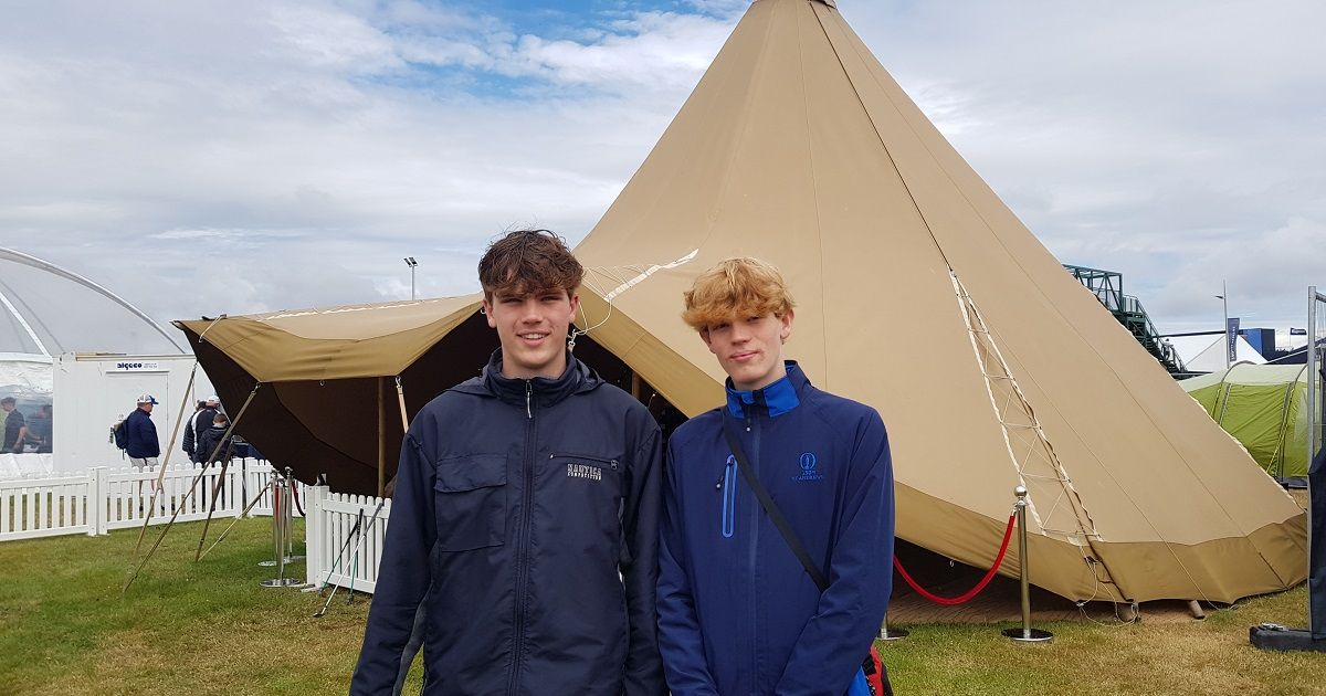 Young Campers at The Open Camping Village