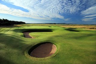 Muirfield par-4 8th hole pictured
