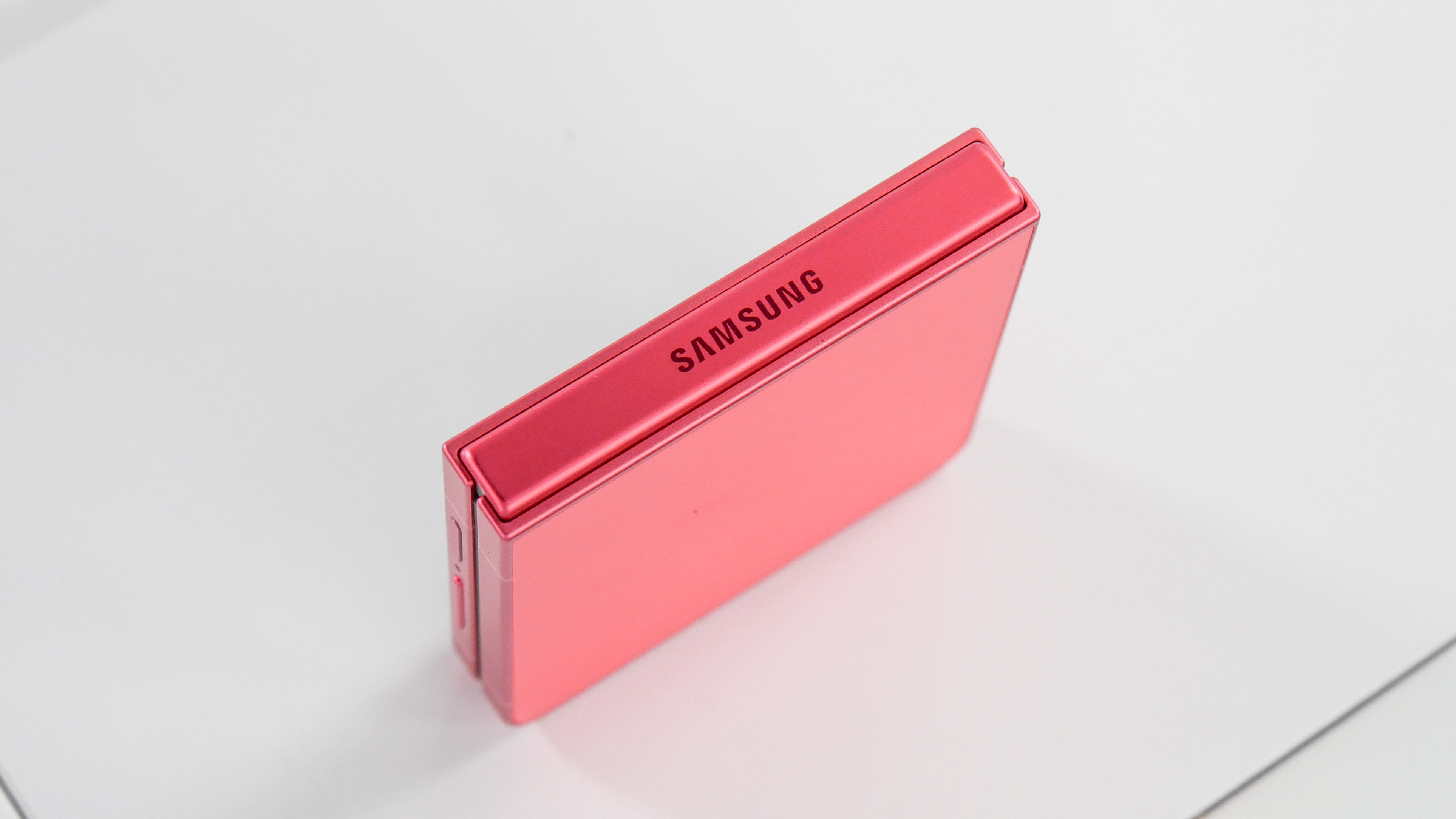 Samsung Galaxy Z Flip 7 held in the hand.