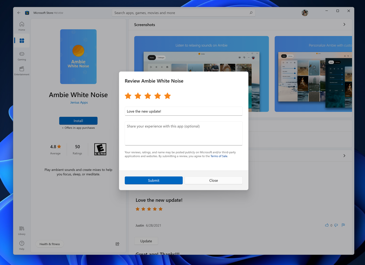 Microsoft Store update Windows 11
