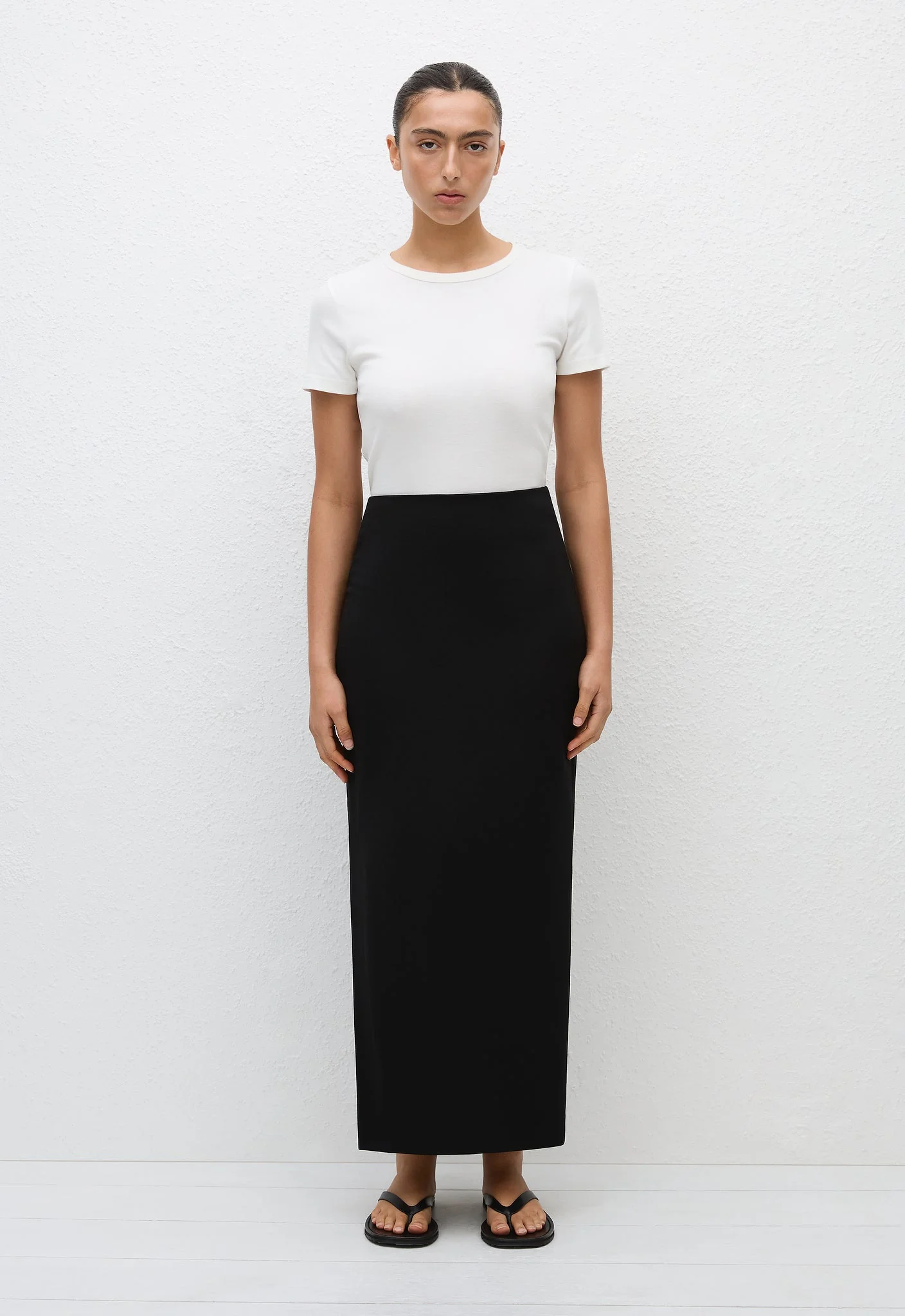Matteau, Crepe Column Skirt