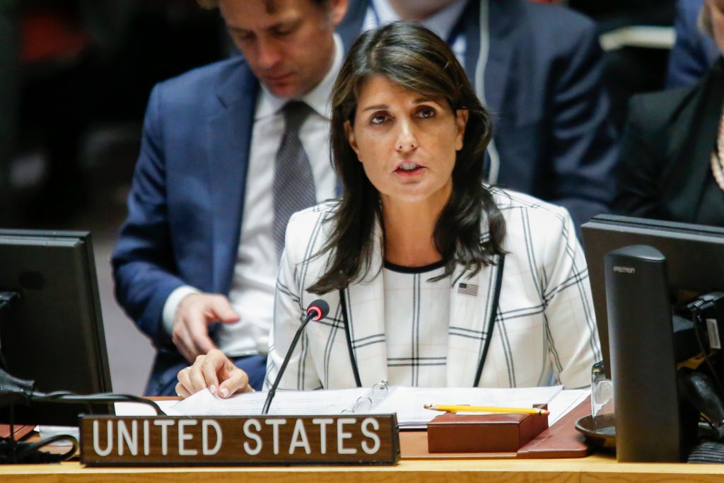 U.S. Ambassador to the U.N. Nikki Haley