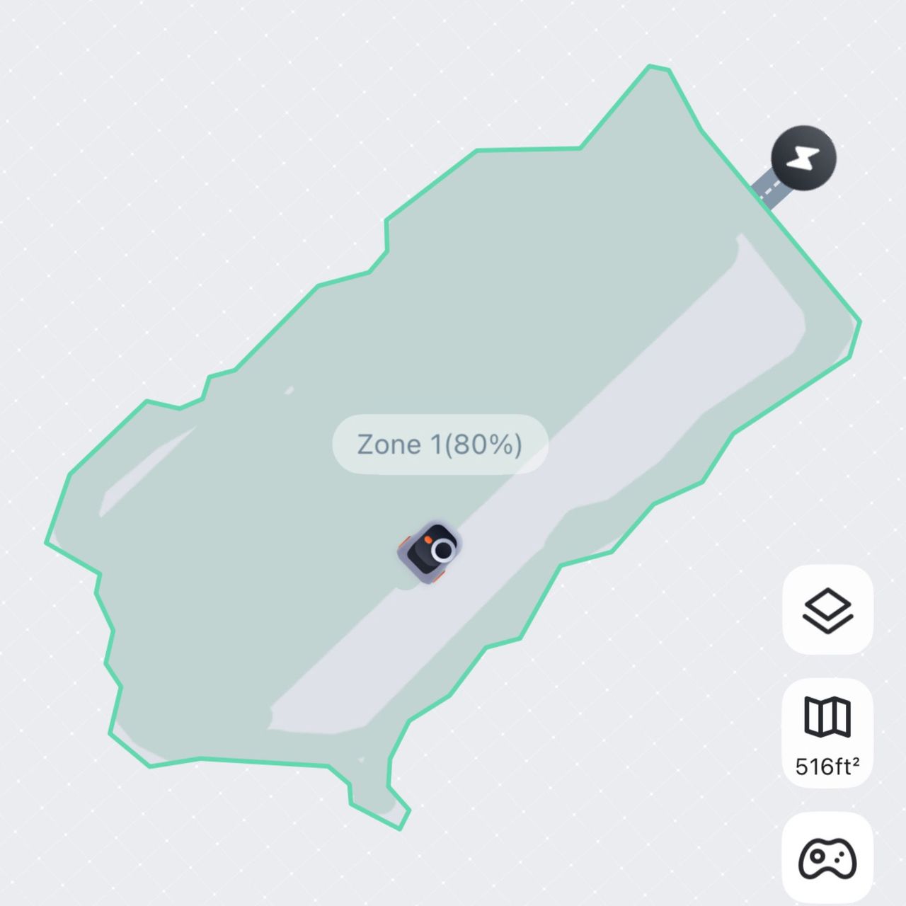 Segway Navimow i208 LiDAR Robot Lawn Mower mowing map in Navimow app