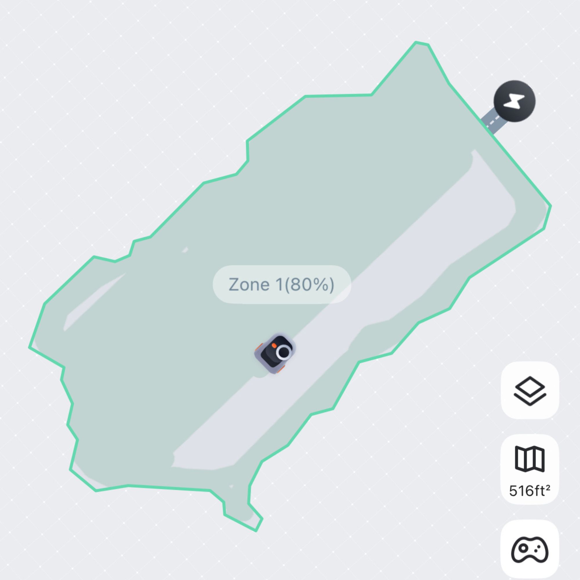 Segway Navimow i208 LiDAR Robot Lawn Mower mowing map in Navimow app