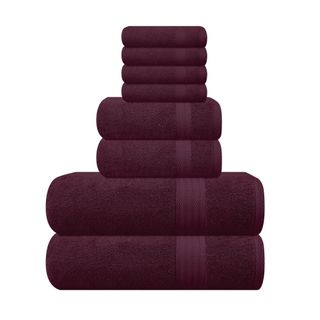 MyOwn Ultra Soft 8-Piece Towel Set - 100% Pure Ringspun Cotton