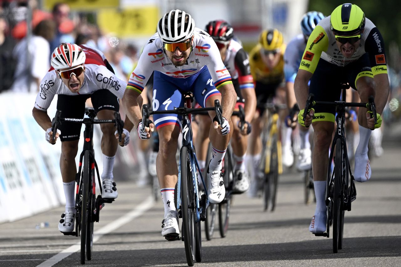 Tour de Suisse 2022 - 85th Edition - 3rd stage Aesch - Grenchen 176.9 km - 14/06/2022 - 14/06/2022 - Peter Sagan (SVK - Totalenergies) - Bryan Coquard (FRA - Cofidis) - Alexander Kristoff (NOR - Intermarch&Atilde;&copy; - Wanty - Gobert Mat&Atilde;&copy;riaux) - photo Vincent Kalut/PN/SprintCyclingAgency&Acirc;&copy;2022