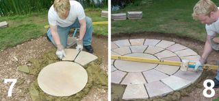 How to lay a paving circle