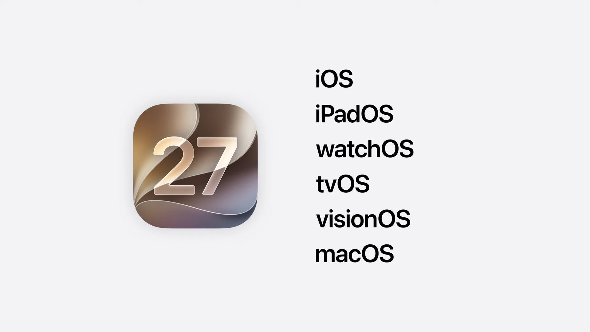 All the new OS releases at WWDC 2026