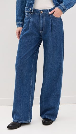 Dl1961 Isabel Wide Leg Mid Rise 32' Jeans