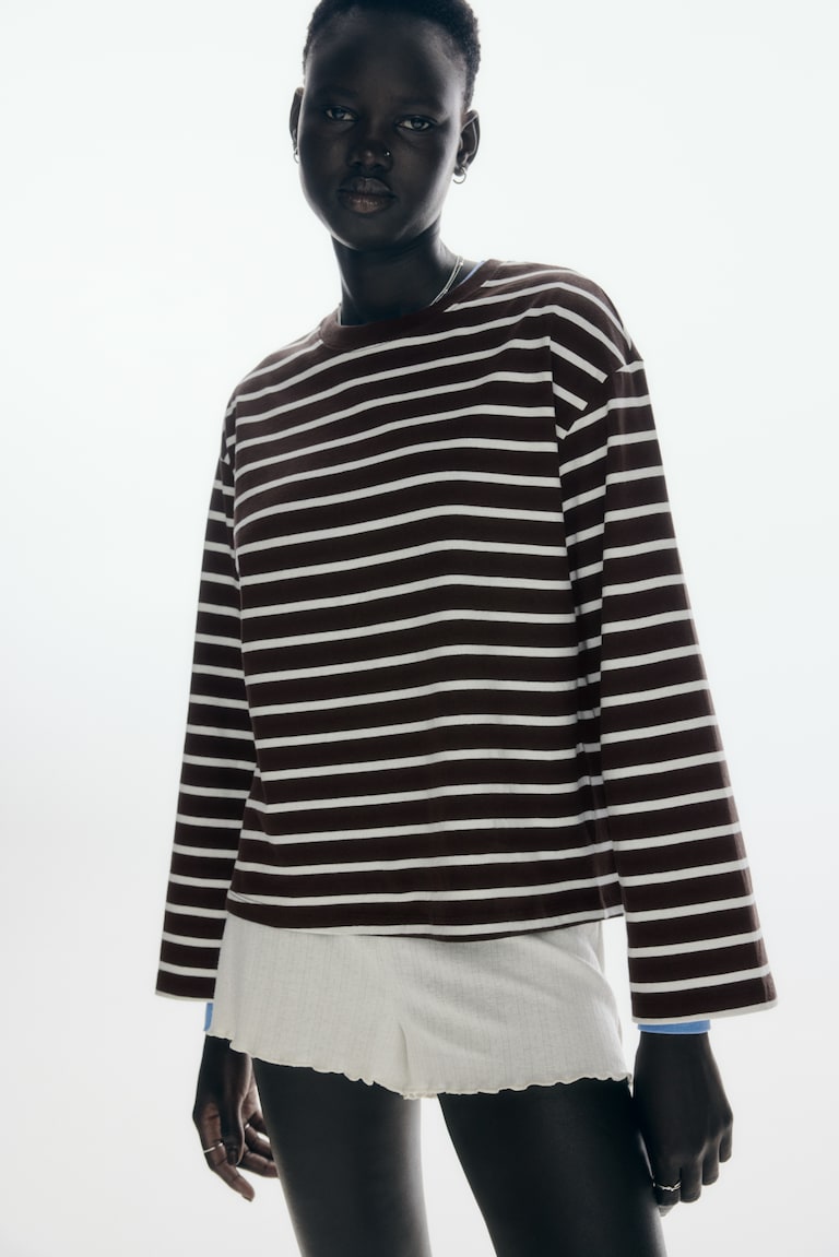 Long-Sleeved Cotton Top
