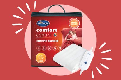 A collages of the Black Friday electric blanket deal