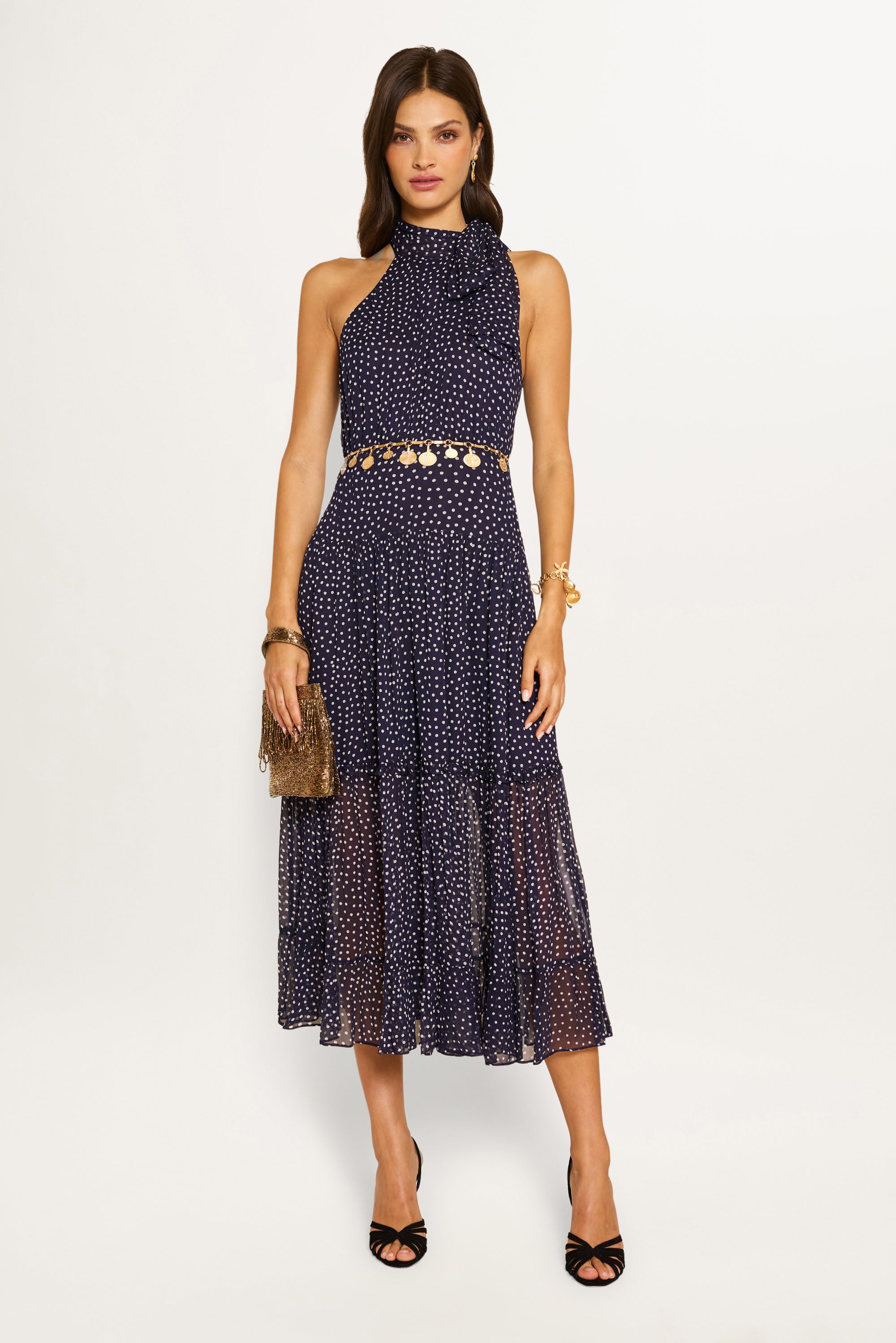 Abi - Mini Navy Polka Dot