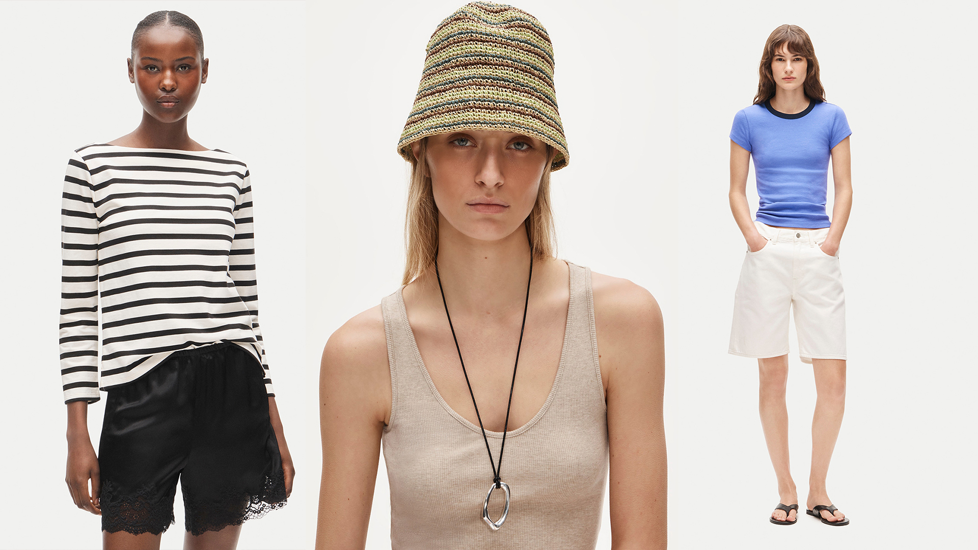 women wearing J.Crew summer new arrivals