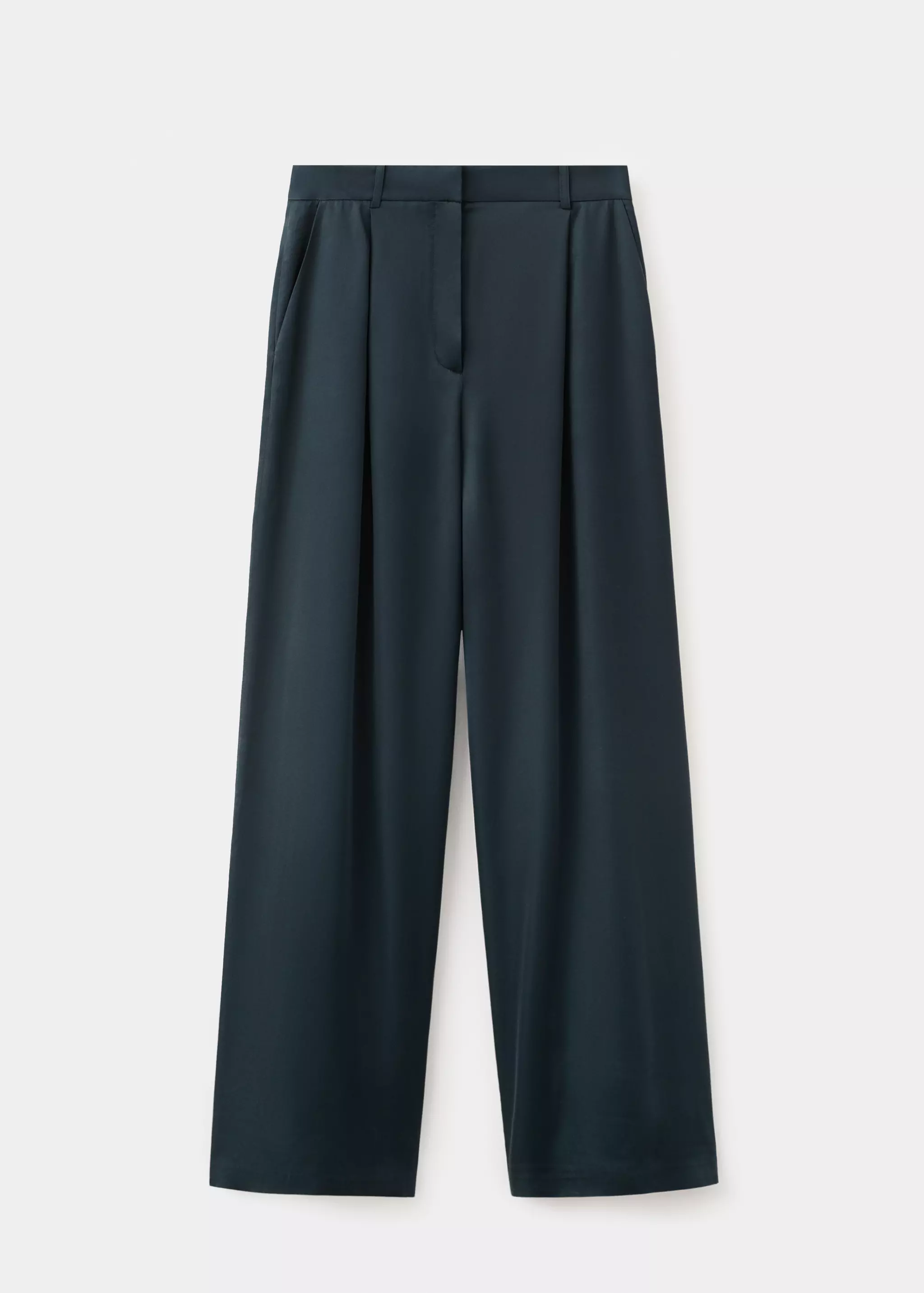 MANGO, Satin Straight-Fit Pants