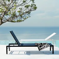 Idle II Black Sun Lounger | $552 $382 (save $70) at CB2